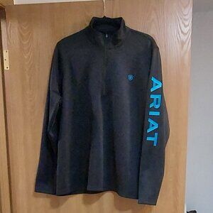 Ariat Black Sweatshirt with Blue Logo